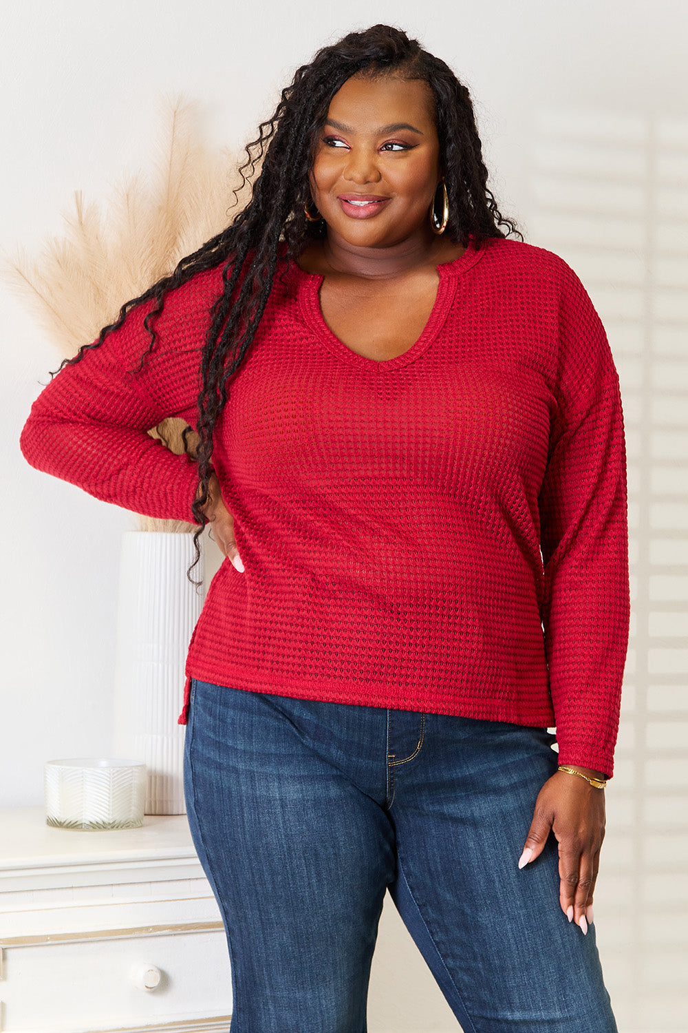 Culture Code Full Size Wide Notch Relax Top - Classique Collection