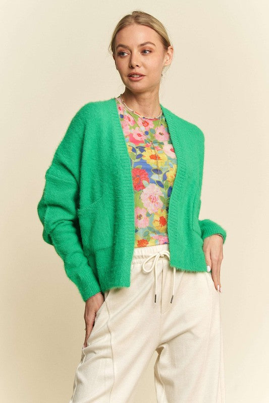 Davi & Dani Open Front Drop Shoulder Cardigan - Classique Collection