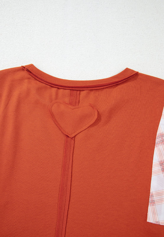 Printed Round Neck Balloon Sleeve Blouse - Classique Collection