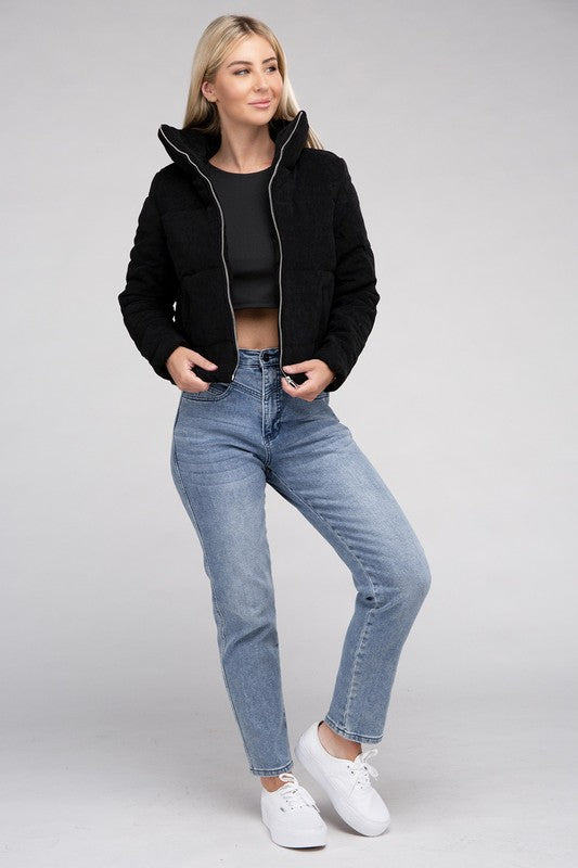 Corduroy Zip-Up Jacket - Classique Collection