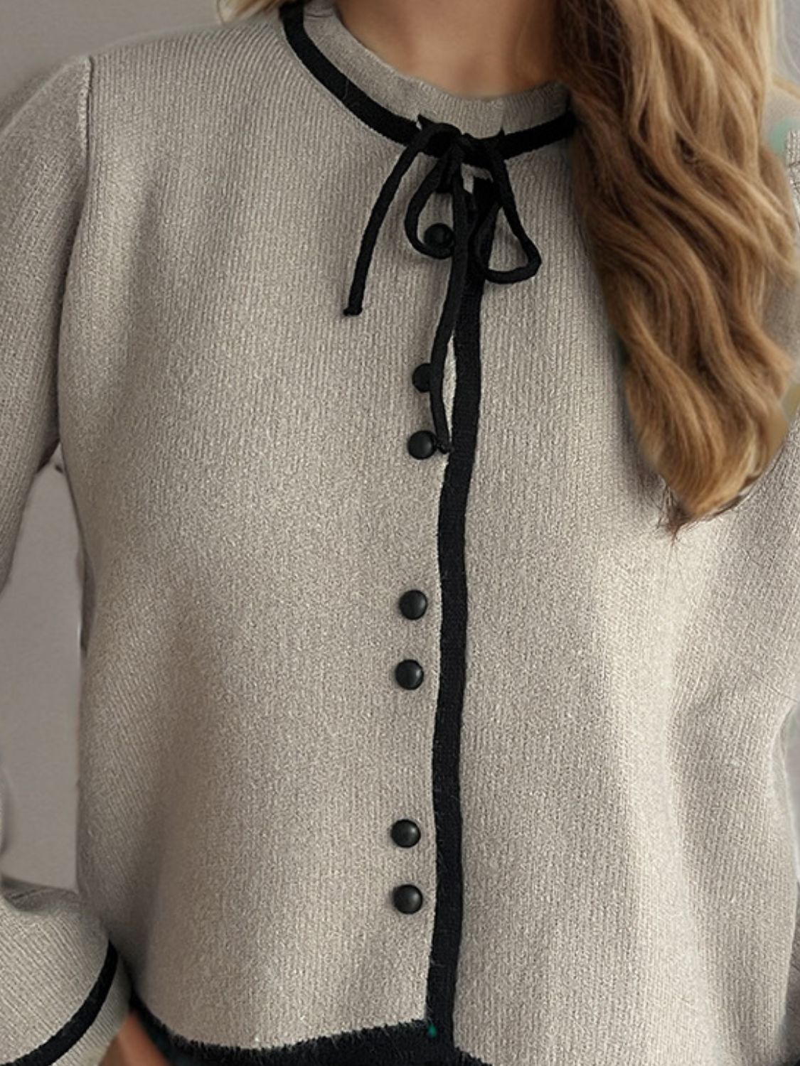 Button Down Long Sleeve Cardigan - ClassiQ
