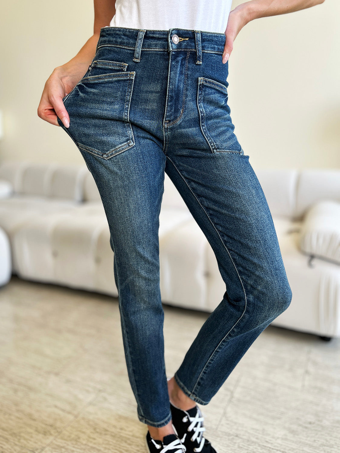 Judy Blue Full Size High Waist Skinny Jeans - Classique Collection