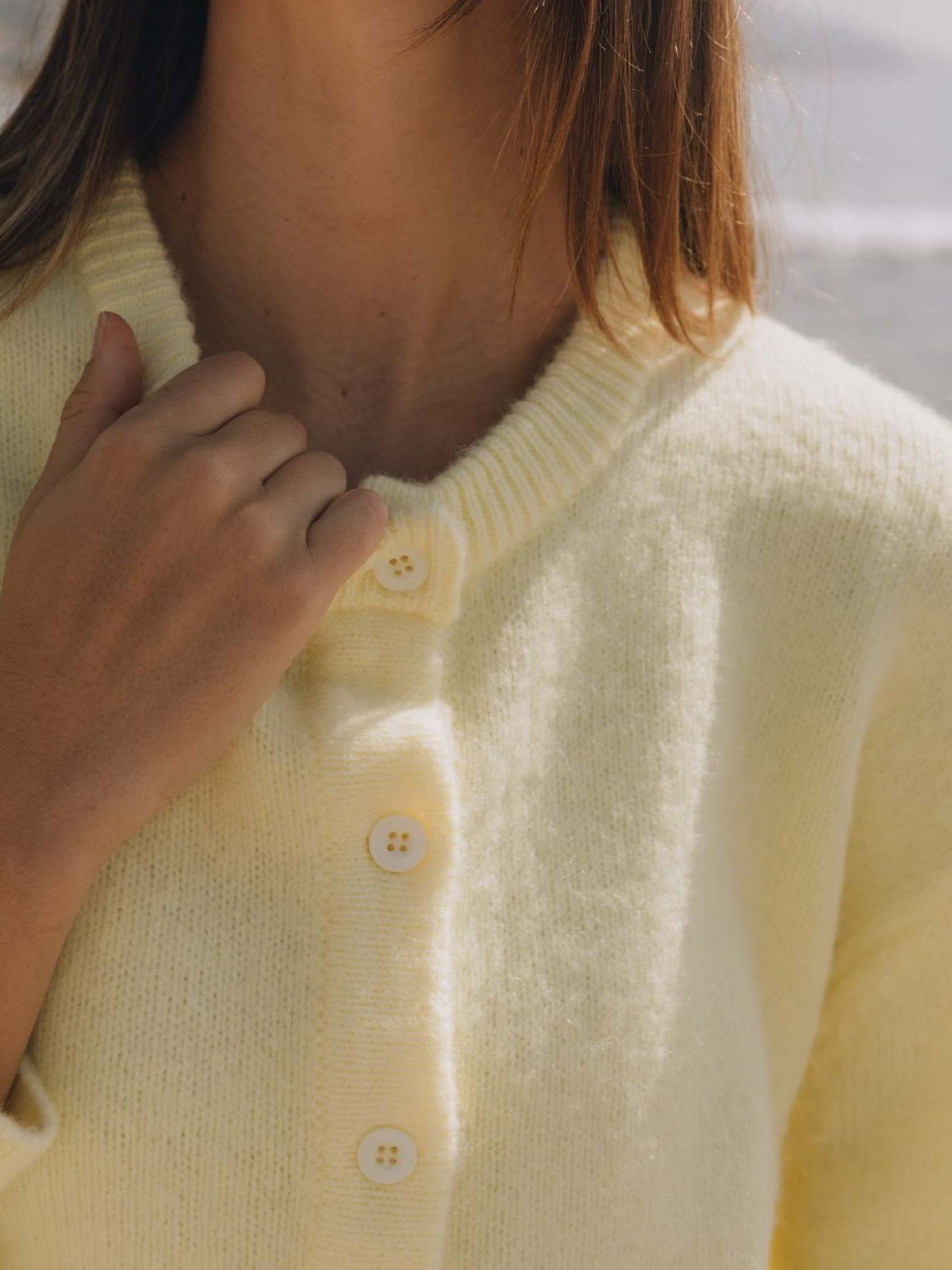 Button Down Long Sleeve Cardigan - ClassiQ
