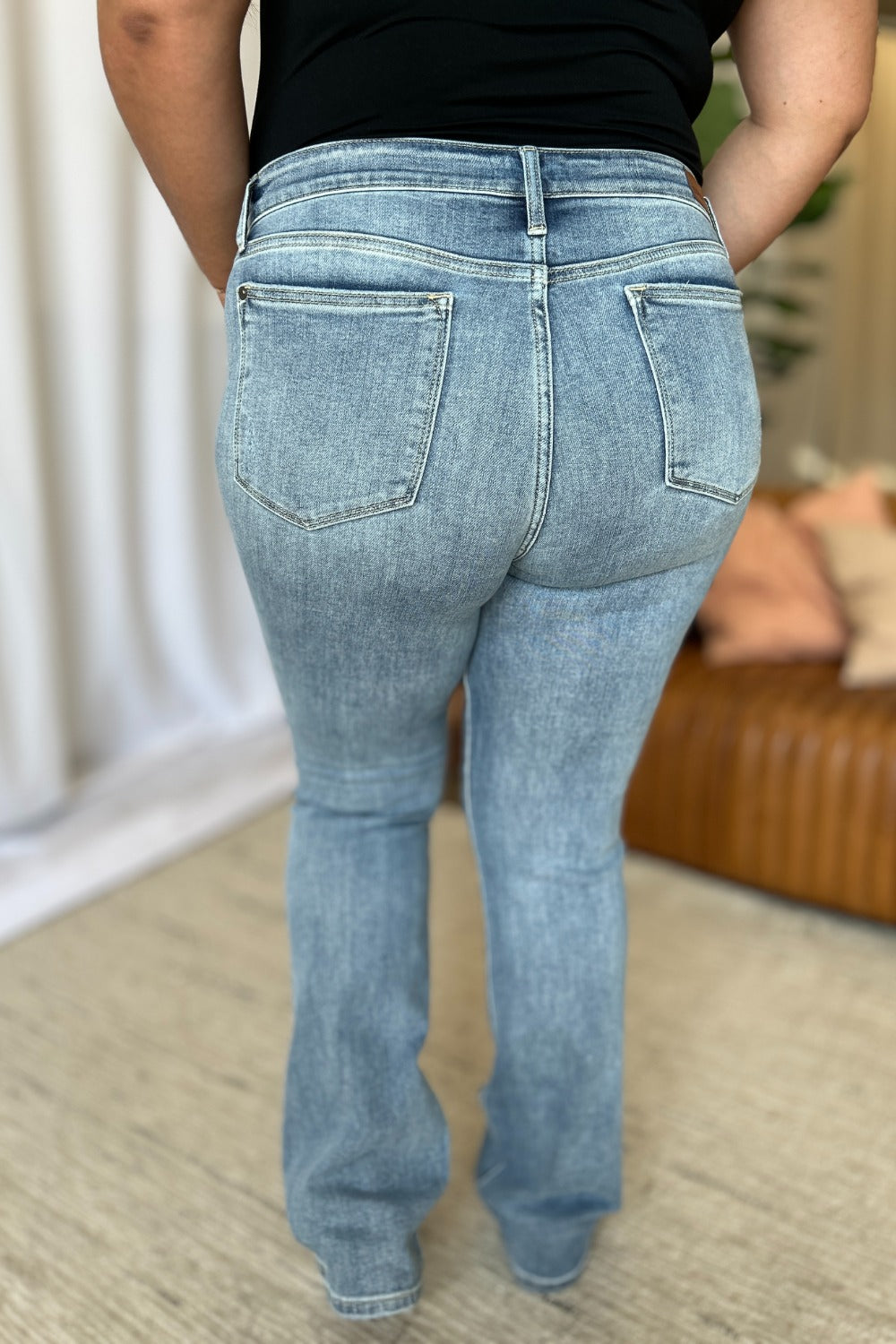 Judy Blue Full Size Medium Rise Bootcut Jeans - Classique Collection