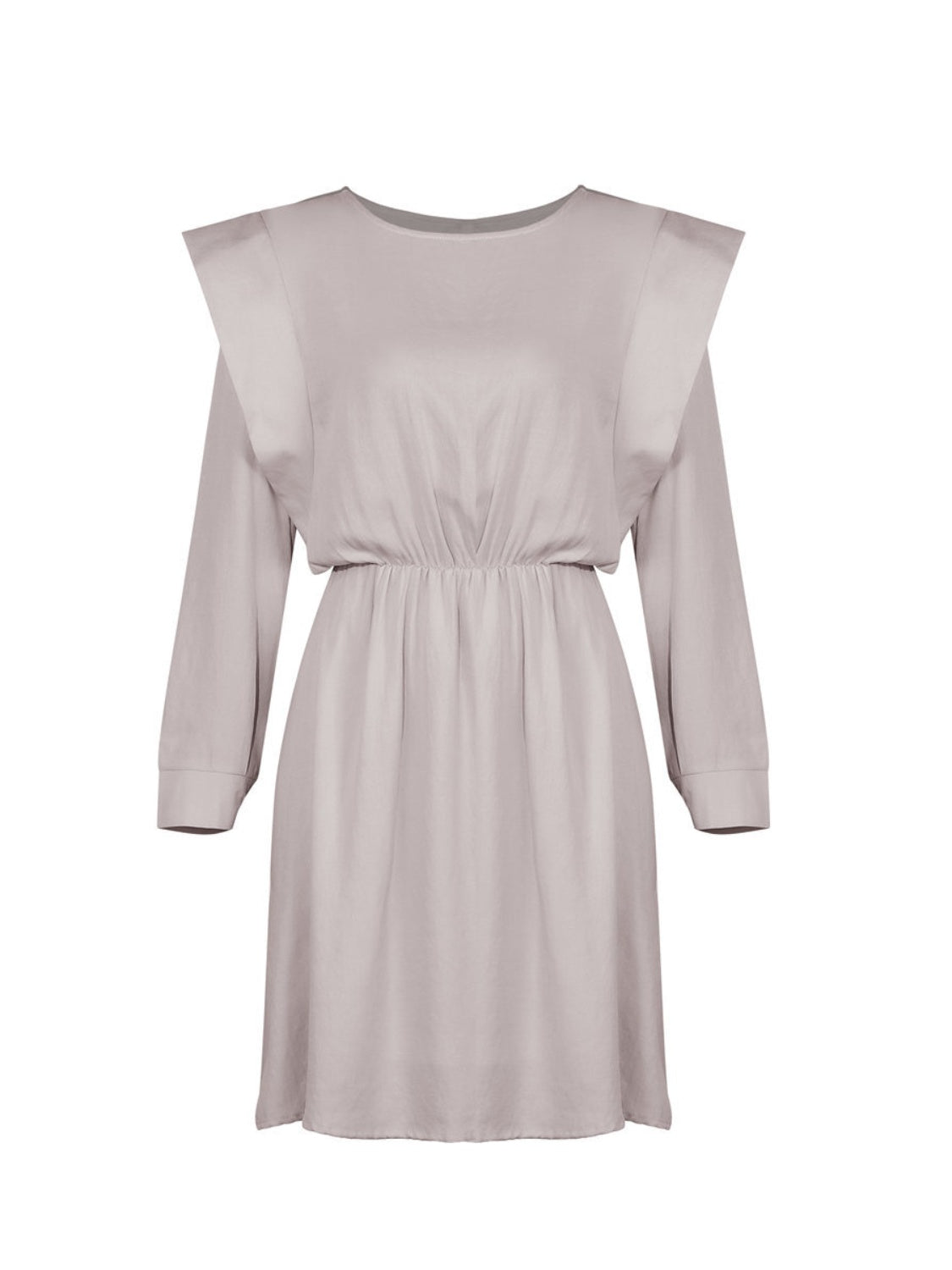 Round Neck Long Sleeve Mini Dress - Classique Collection