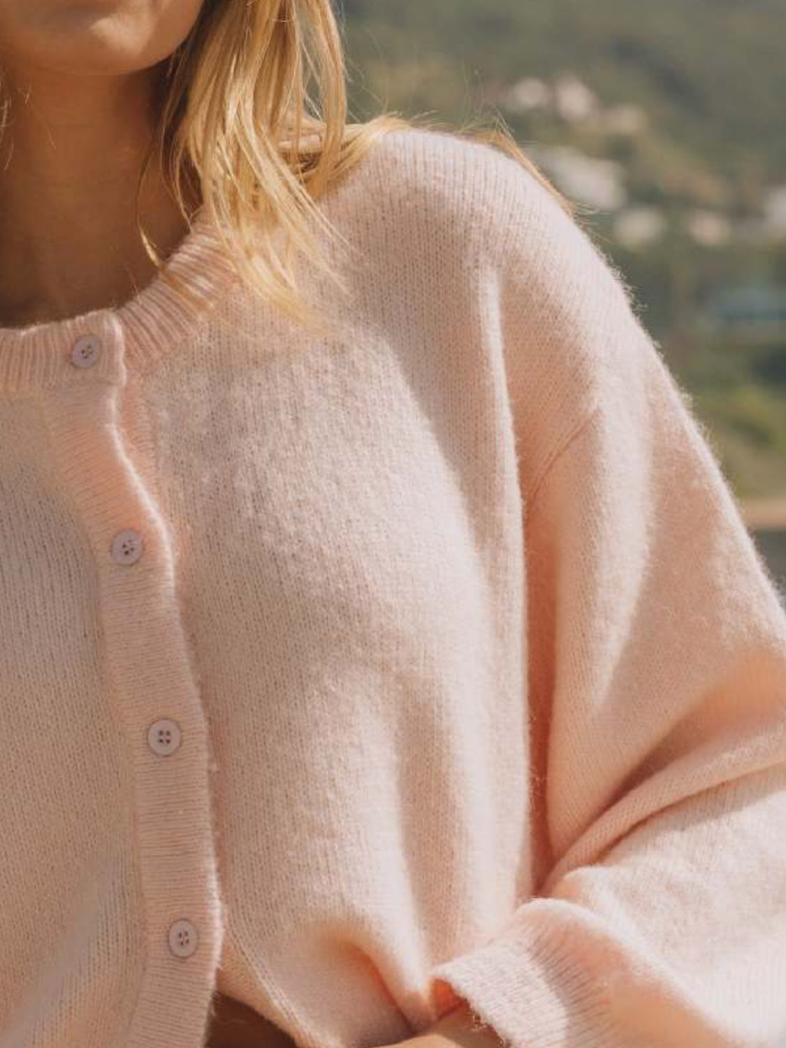 Button Down Long Sleeve Cardigan - ClassiQ