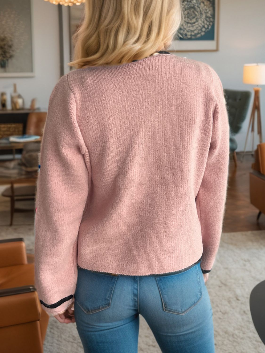Button Down Long Sleeve Cardigan - ClassiQ