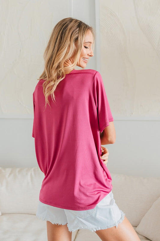 Sew In Love Full Size Square Neck Short Sleeve Top - Classique Collection