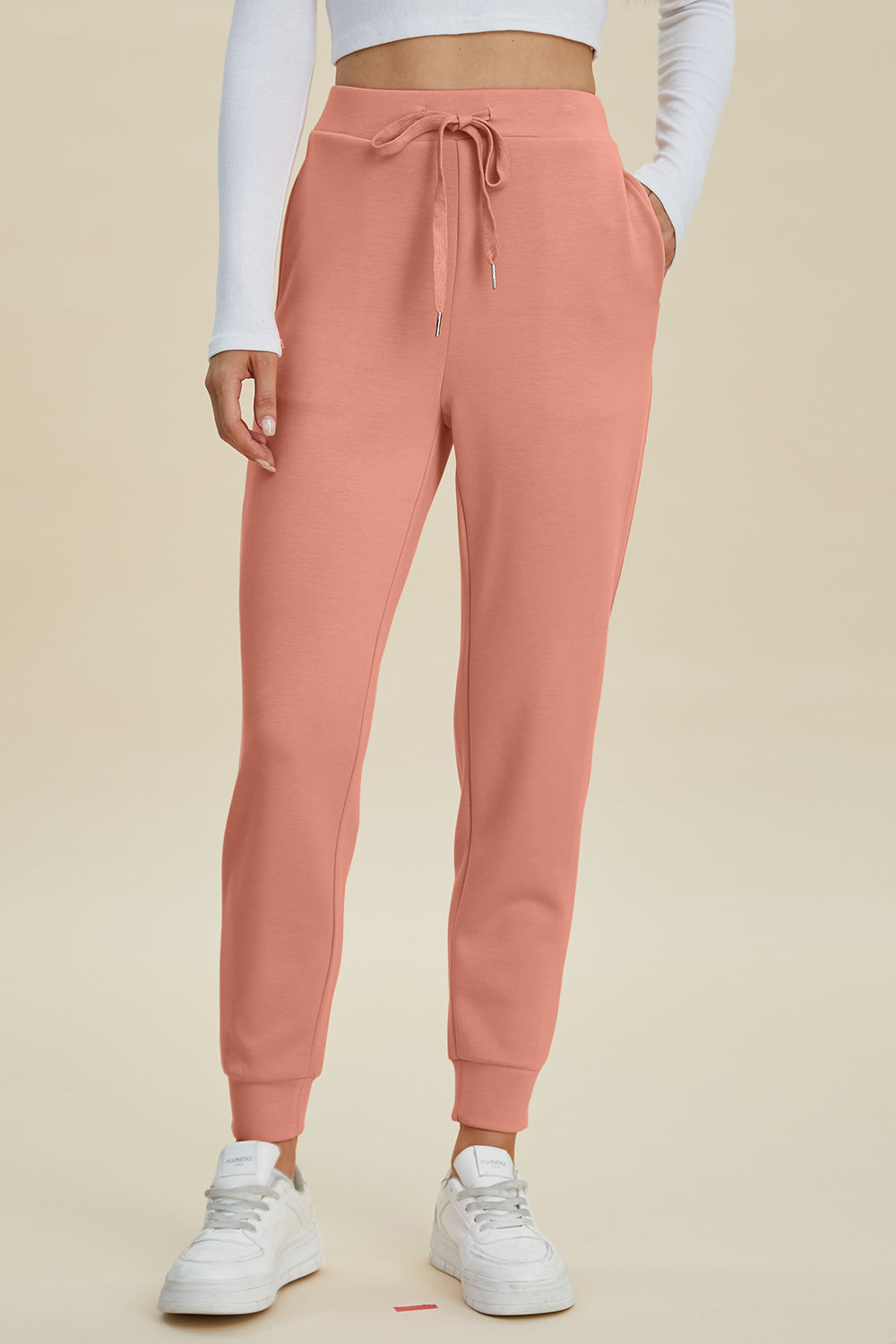 Basic Bae Full Size Air Scuba Drawstring High Waist Joggers - Classique Collection