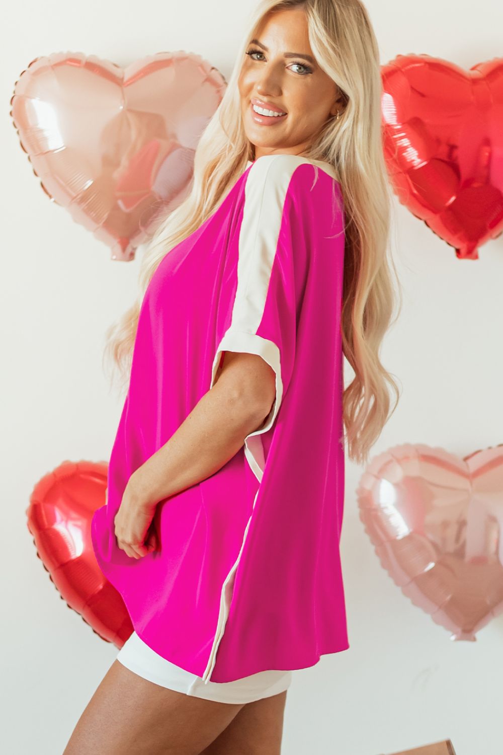 Boat Neck Half Sleeve Blouse - Classique Collection
