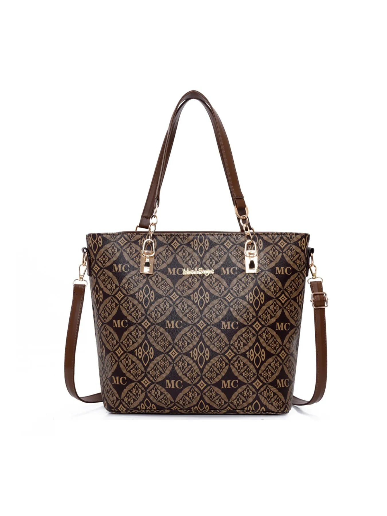 6 - Piece Geometric Pattern Bag SetBag