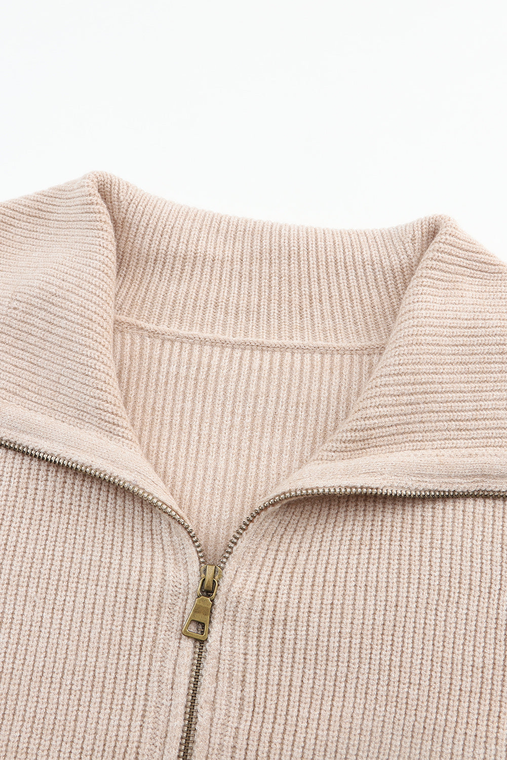 Zip Up Long Sleeve Cardigan - Classique Collection