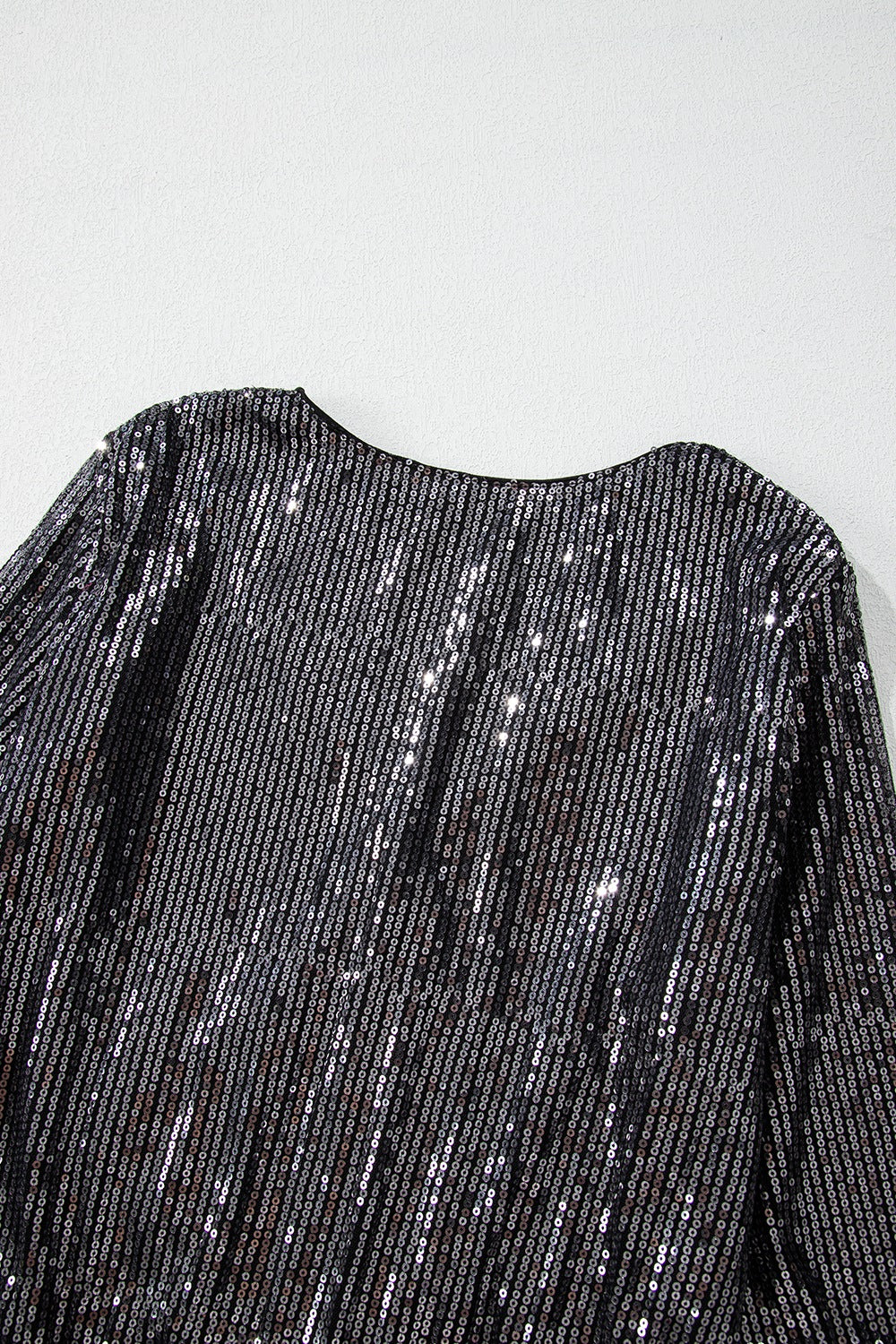 Sequin Surplice Long Sleeve Bodysuit - Classique Collection