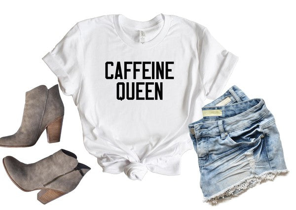 Caffeine Queen Crewneck Tee - Classique Collection