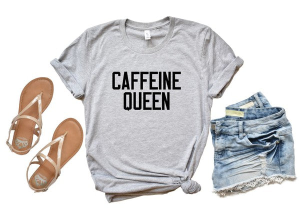 Caffeine Queen Crewneck Tee - Classique Collection