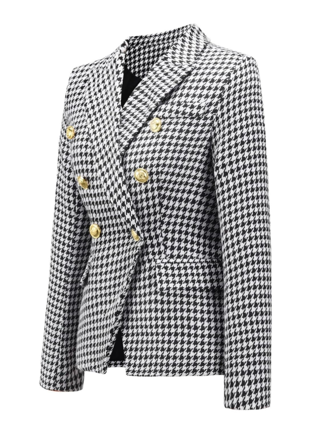 Lapel Collar Long Sleeve Blazer - Classique Collection