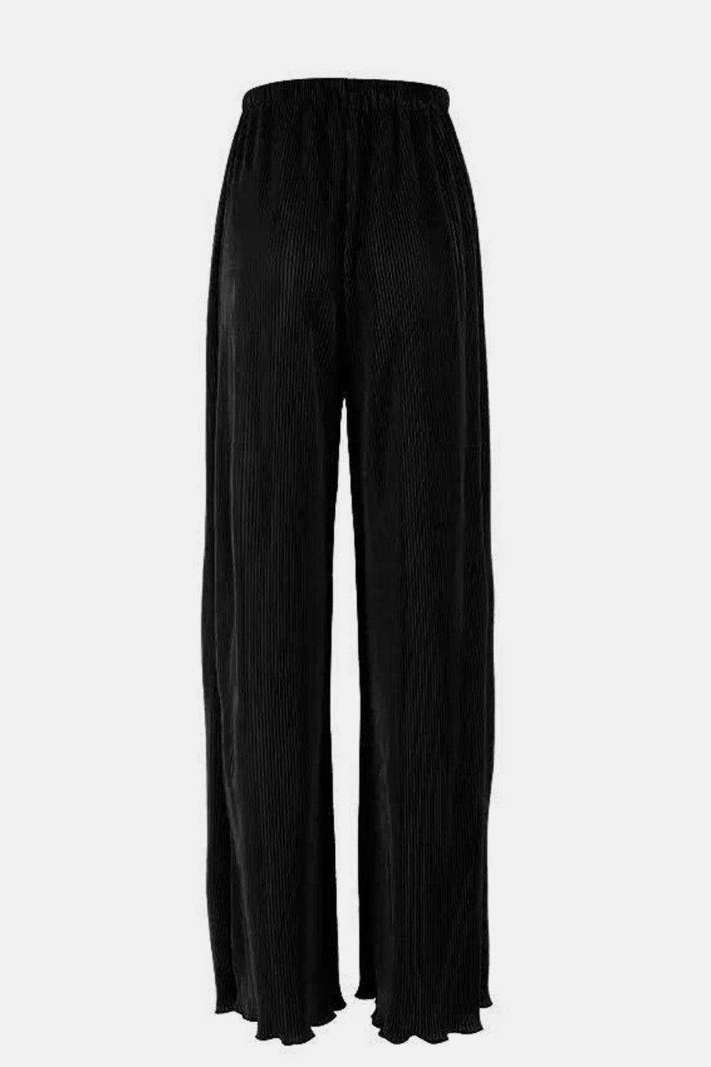 Textured Button Up Collared Neck Top and Pants Set - ClassiQ