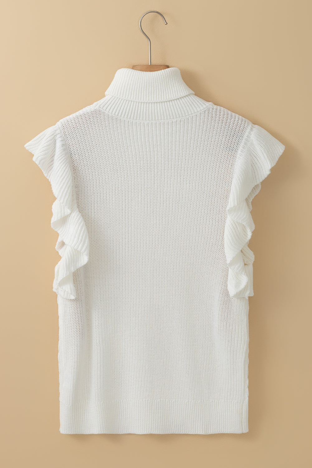 Cable-Knit Turtleneck Cap Sleeve Sweater - Classique Collection