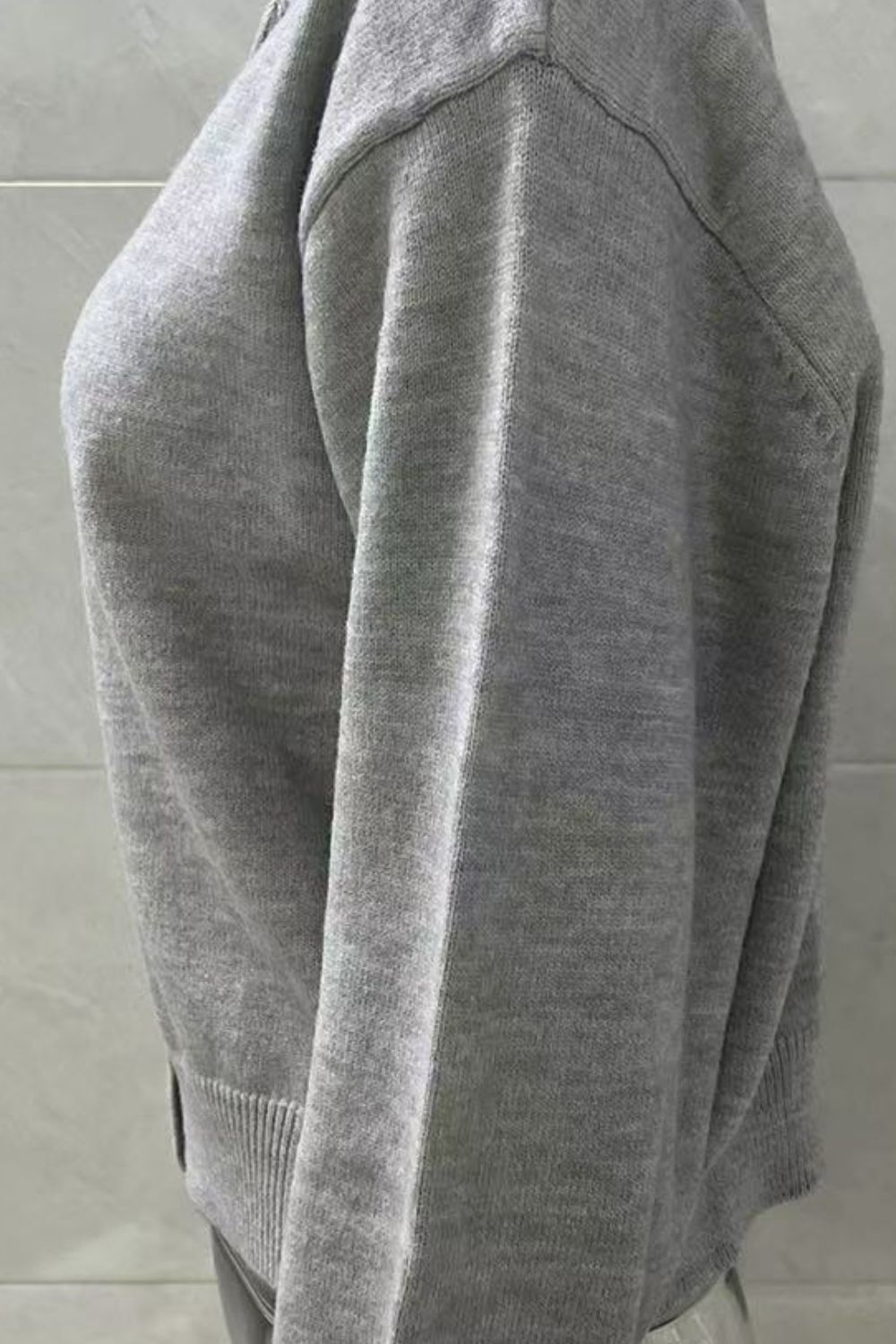 Button Down Long Sleeve Cardigan - ClassiQ