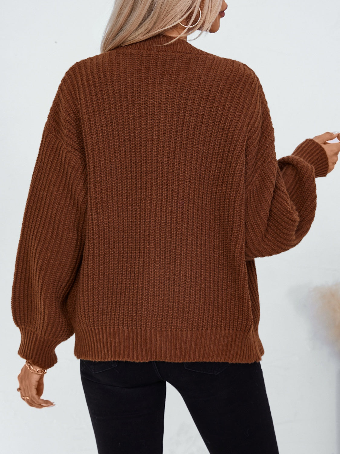 Button Down Long Sleeve Cardigan - Classique Collection