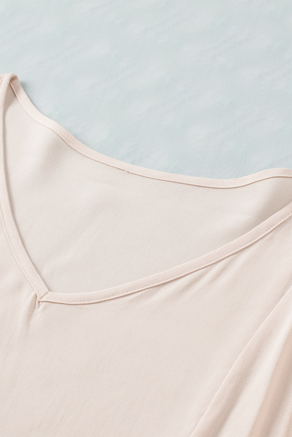 V-Neck Flounce Sleeve Babydoll Blouse - Classique Collection