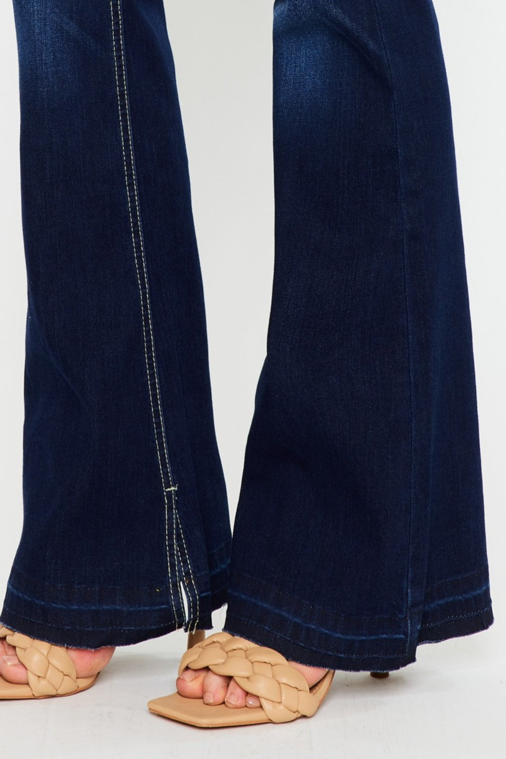 Kancan Mid Rise Slim Flare Jeans - Classique Collection