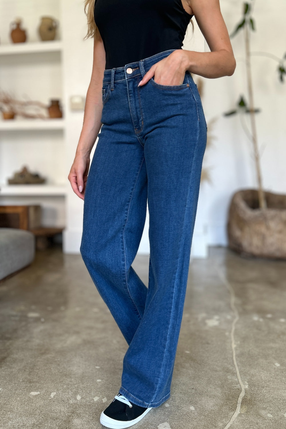 Judy Blue Full Size High Rise Straight Jeans - Classique Collection