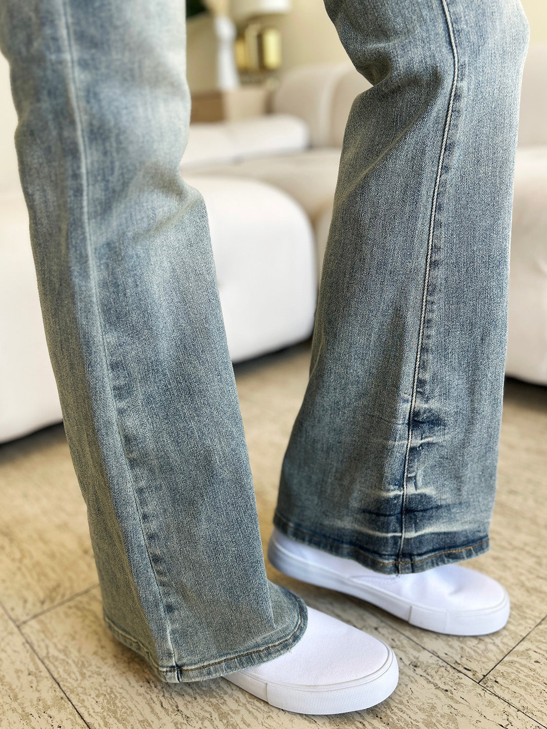 Judy Blue Full Size Mid Rise Flare Jeans - Classique Collection