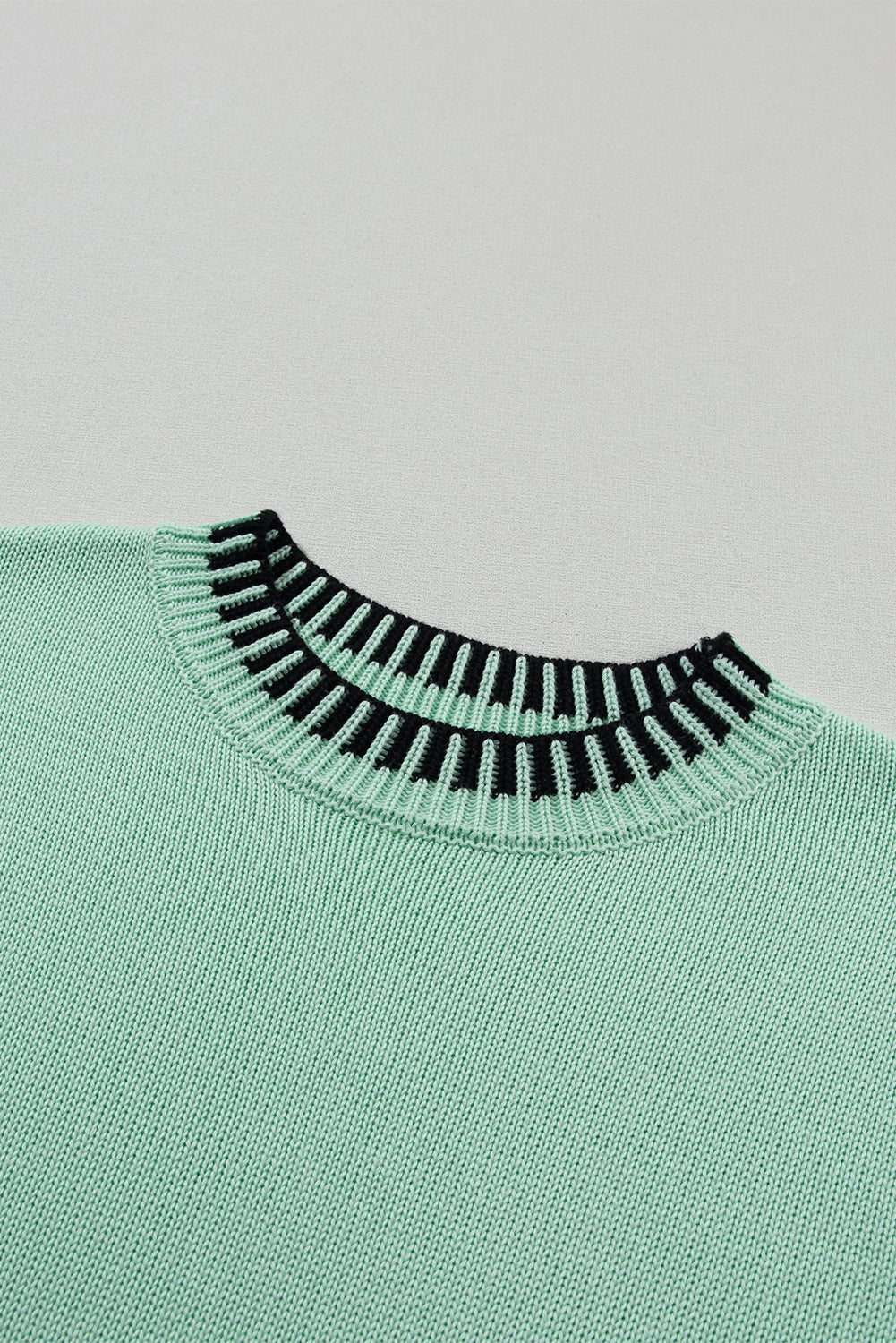 Round Neck Short Sleeve Knit Top - Classique Collection