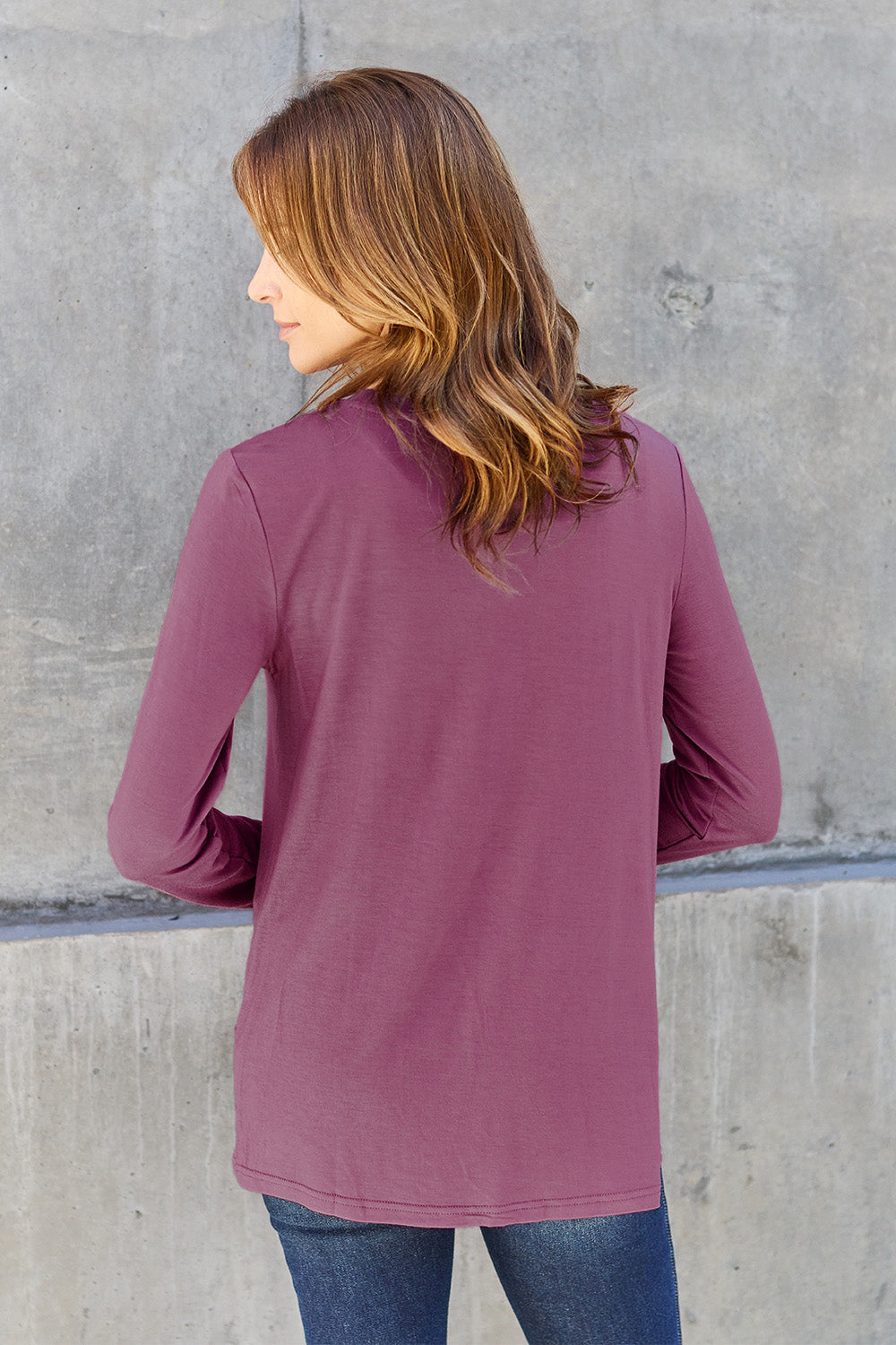 Basic Bae Full Size Round Neck Long Sleeve Top - Classique Collection