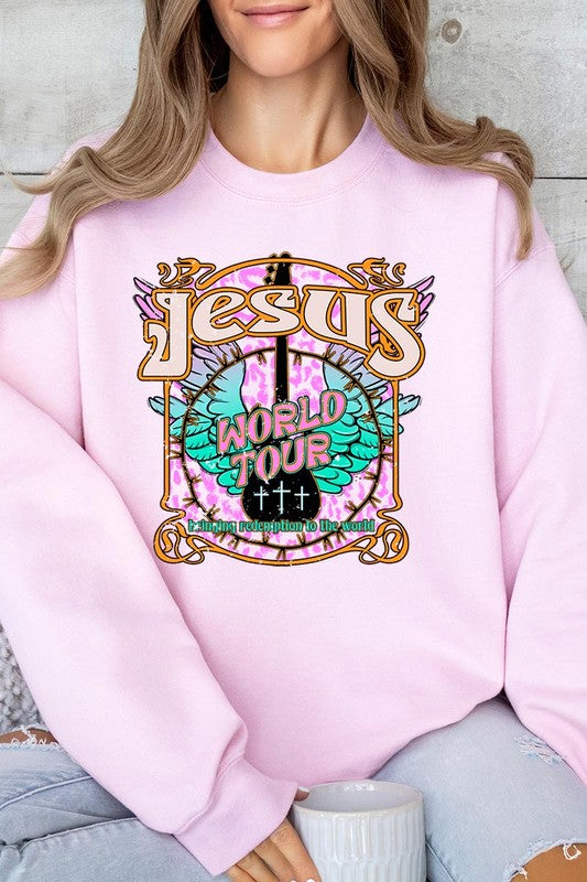 Jesus World Tour Graphic Fleece Sweatshirts - Classique Collection