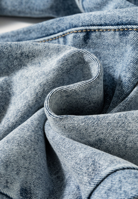 Washed Wide Leg Jeans with Pockets - Classique Collection