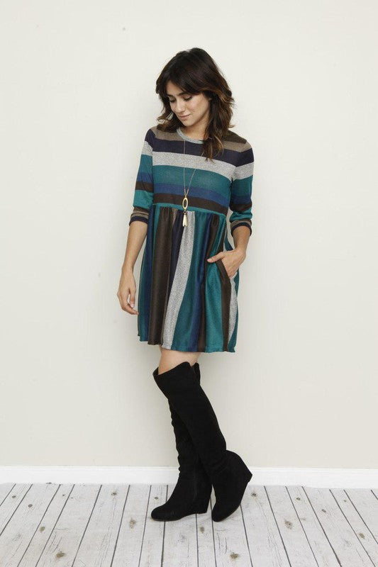 Multi Color Mini Dress - Classique Collection