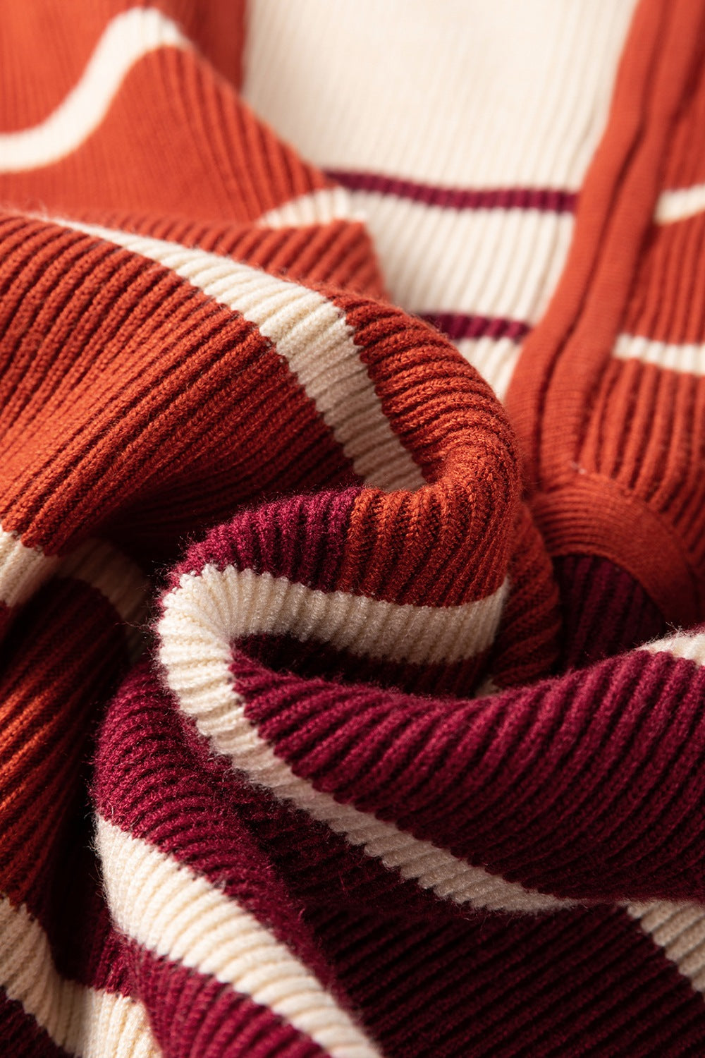 Striped Quarter Zip Cap Sleeve Sweater Dress - ClassiQ