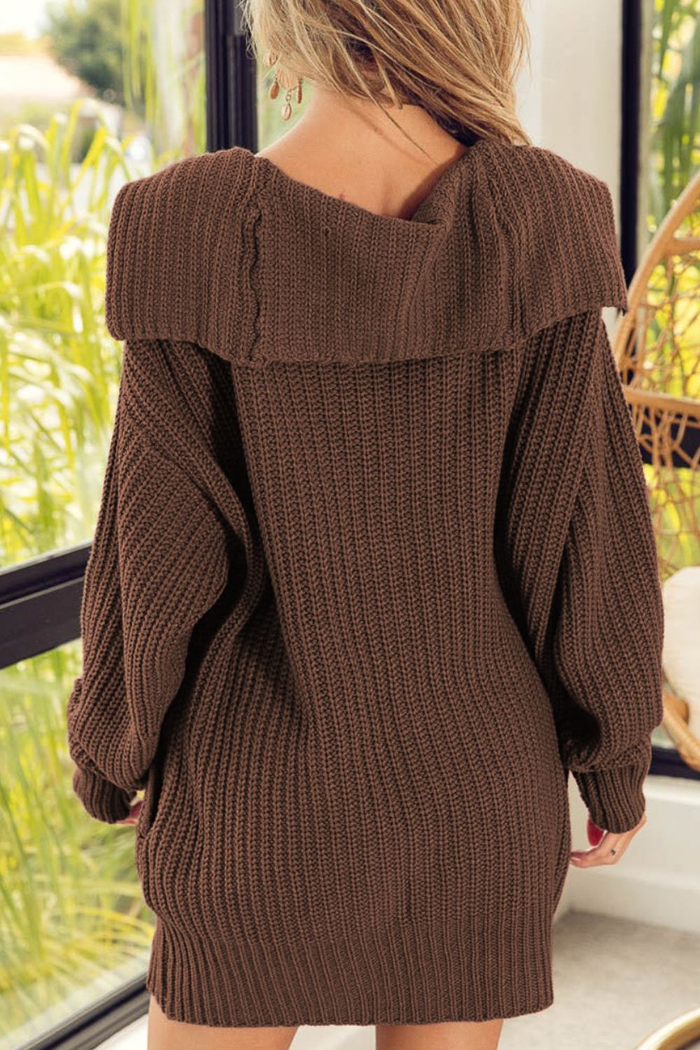 Button Down Collared Neck Cardigan - ClassiQ