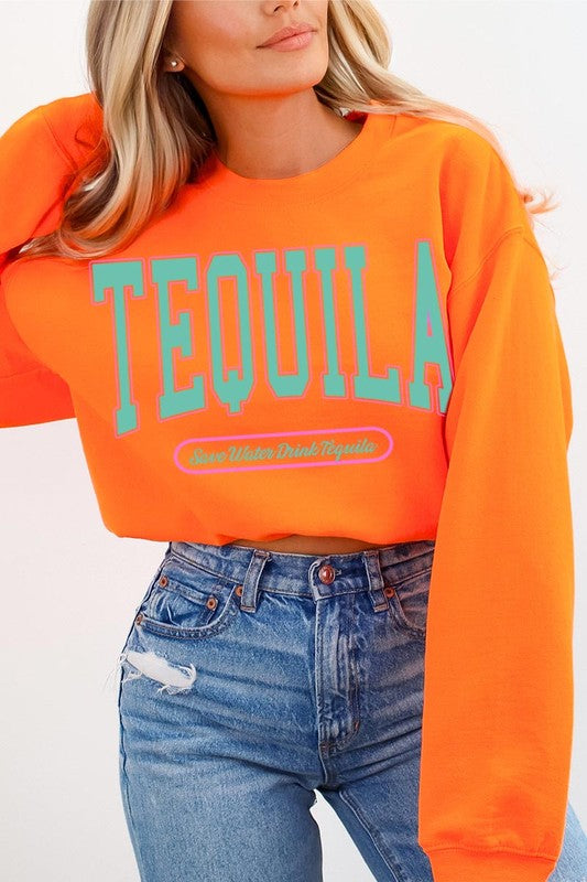 Tequila Drink Graphic Fleece Sweatshirts - Classique Collection