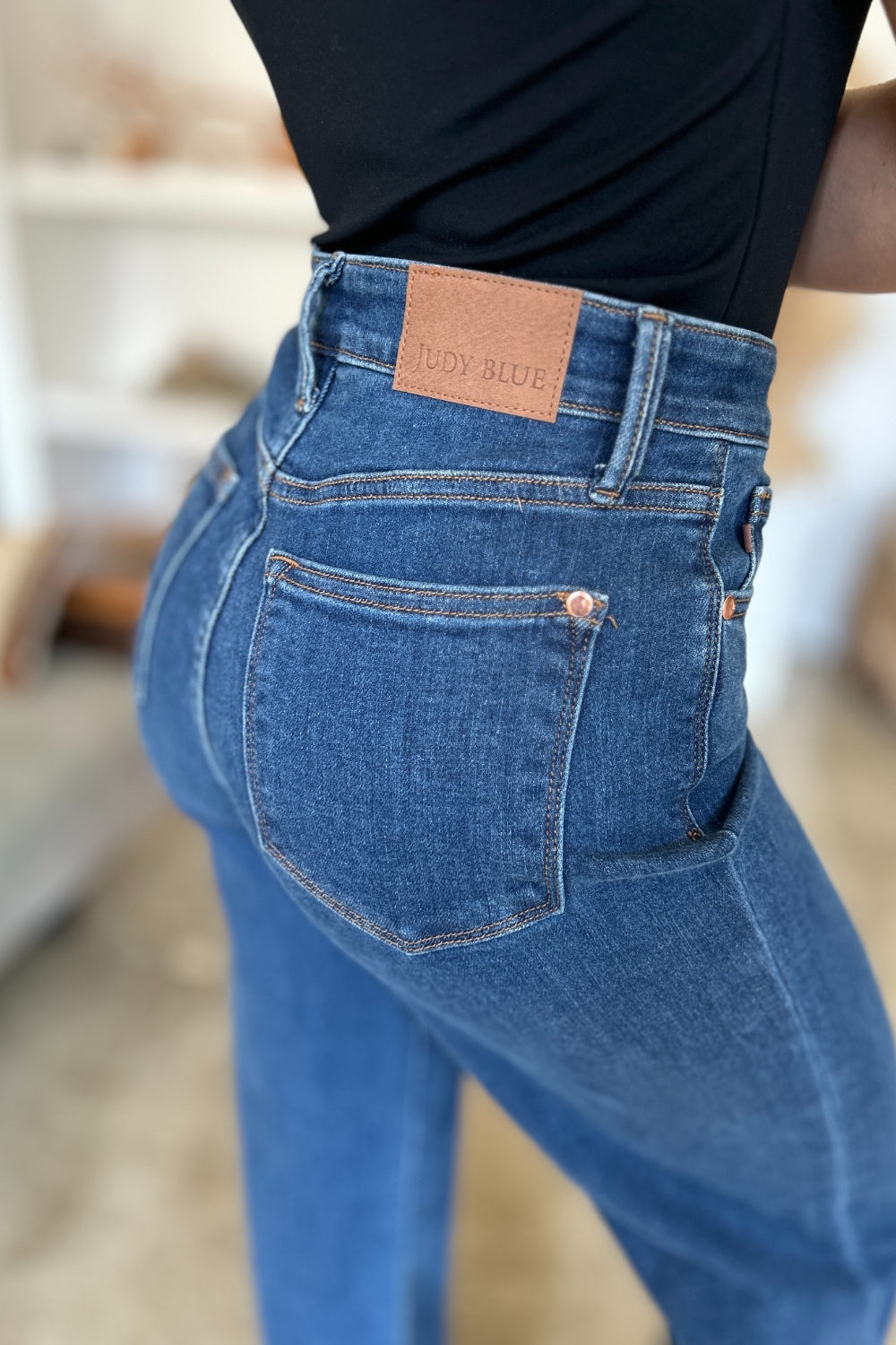 Judy Blue Full Size High Rise Straight Jeans - Classique Collection