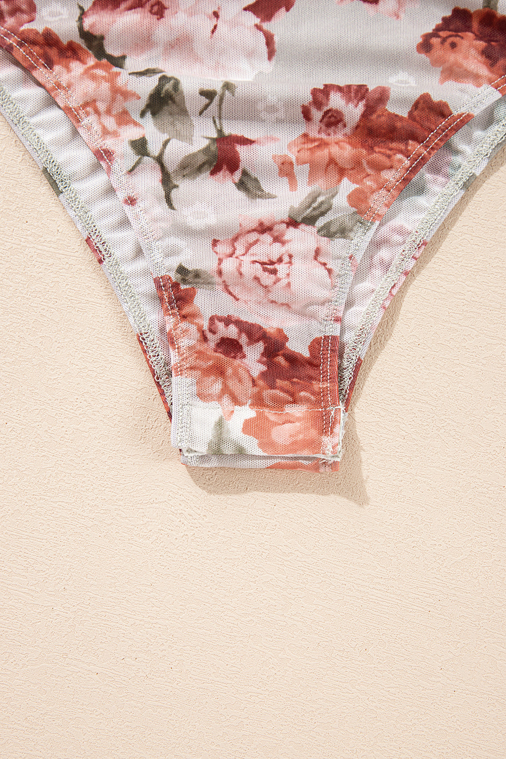 Floral Off-Shoulder Long Sleeve Bodysuit - Classique Collection