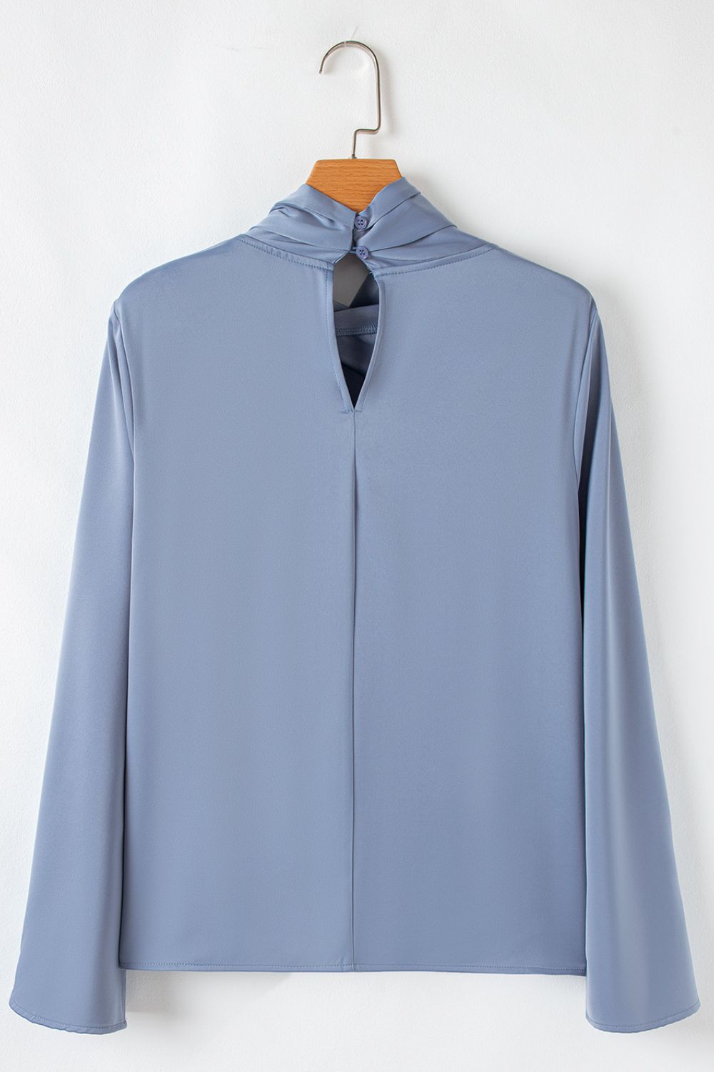Cutout Turtleneck Long Sleeve Blouse - Classique Collection