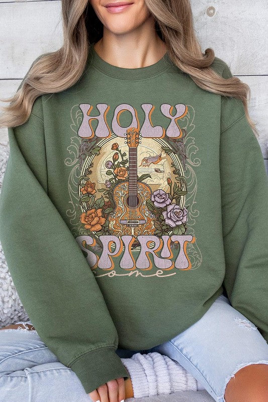 Holy Spirit Country Graphic Fleece Sweatshirts - Classique Collection