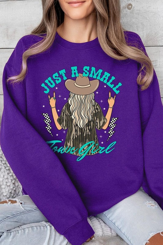 Just a Small Town Girl Camo Plus Sweatshirts - Classique Collection