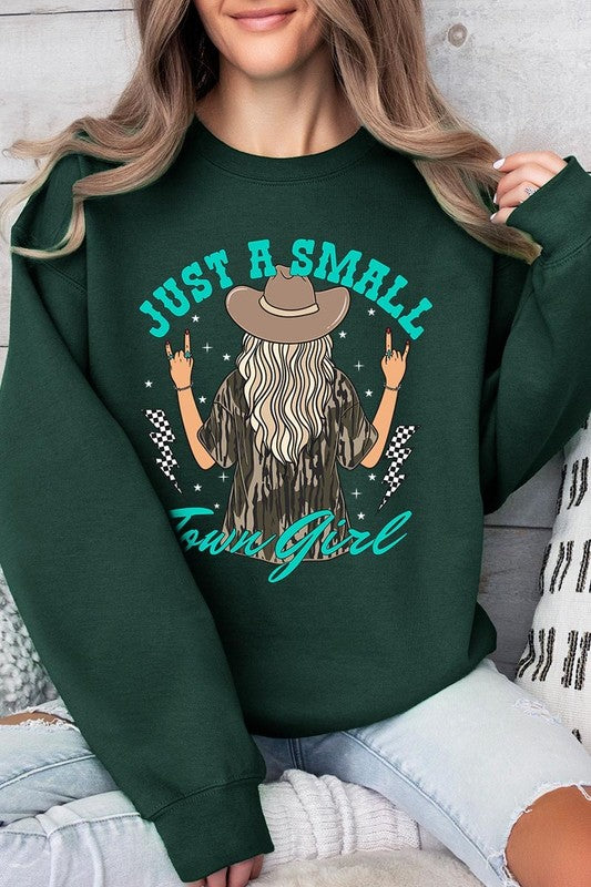 Just a Small Town Girl Camo Plus Sweatshirts - Classique Collection