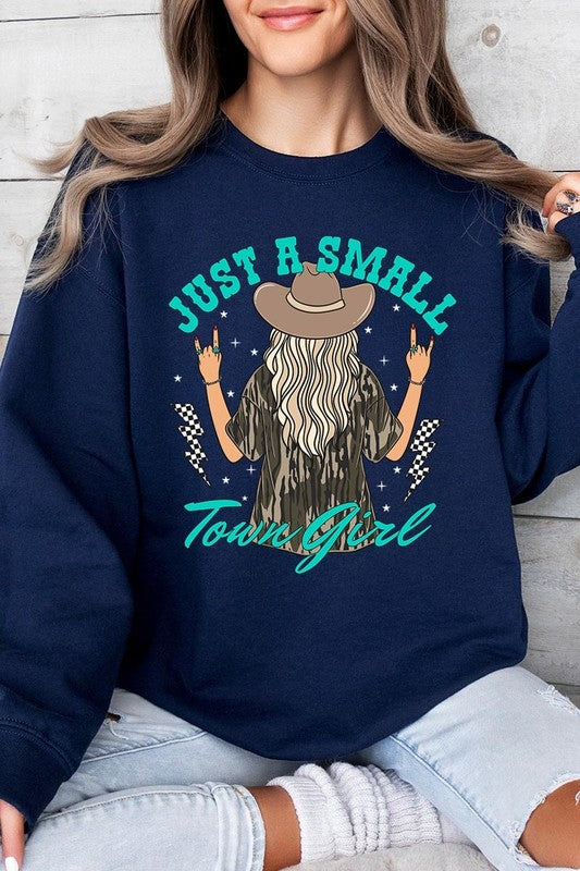 Just a Small Town Girl Camo Plus Sweatshirts - Classique Collection
