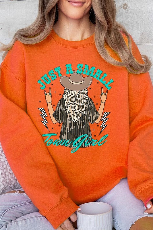Just a Small Town Girl Camo Plus Sweatshirts - Classique Collection