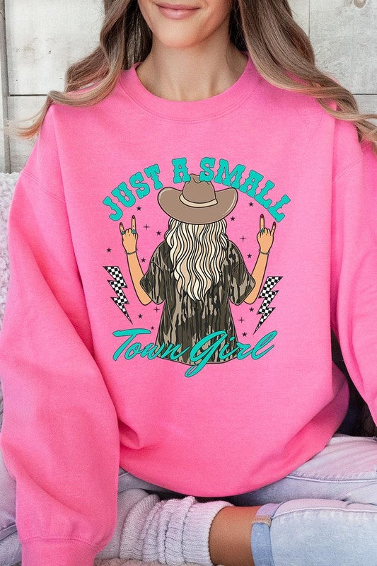 Just a Small Town Girl Camo Plus Sweatshirts - Classique Collection