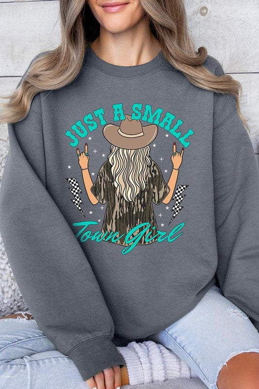 Just a Small Town Girl Camo Plus Sweatshirts - Classique Collection