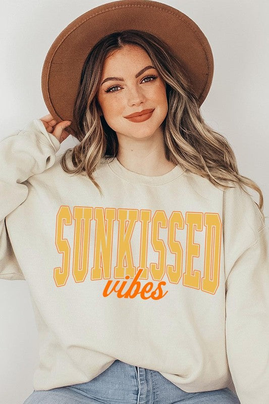 Sunkissed Vibes Graphic Fleece Sweatshirts - Classique Collection