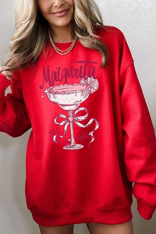 Margarita Girls Night Graphic Plus Sweatshirt - Classique Collection
