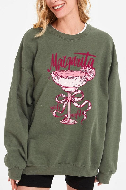 Margarita Girls Night Graphic Plus Sweatshirt - Classique Collection
