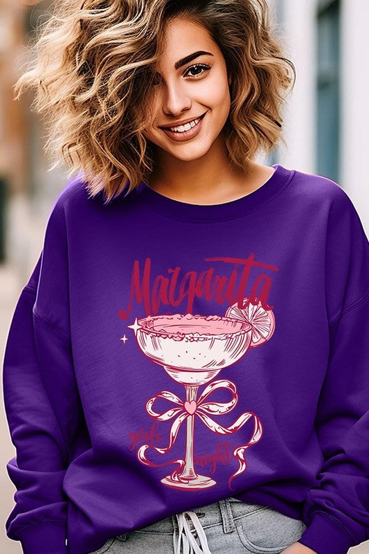 Margarita Girls Night Graphic Plus Sweatshirt - Classique Collection
